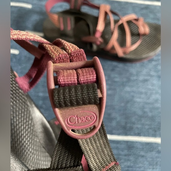 Chaco 6M Vibram Z/1 Classic Pink Brown Sandals - Picture 5 of 8